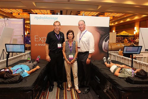Anytime Fitness Annual Convention 1 HydroMassage team at 2014 Anytime Fitness convention
