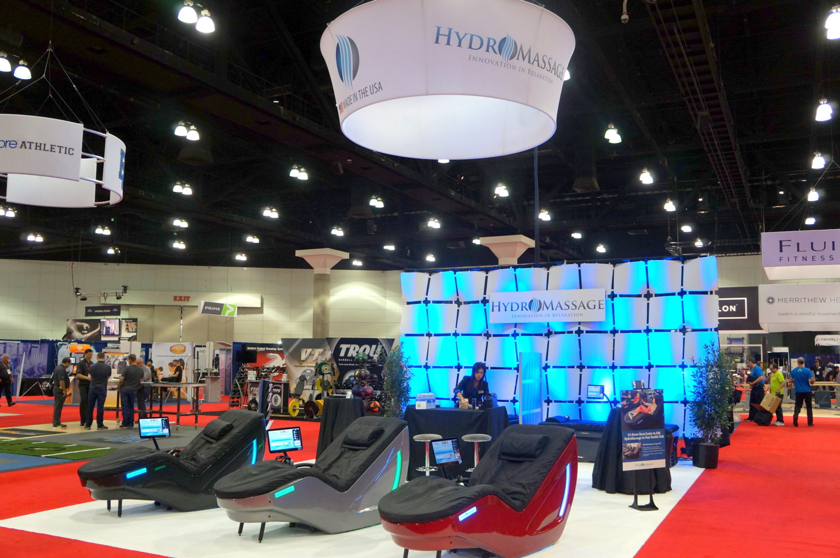 HydroMassage showroom booth